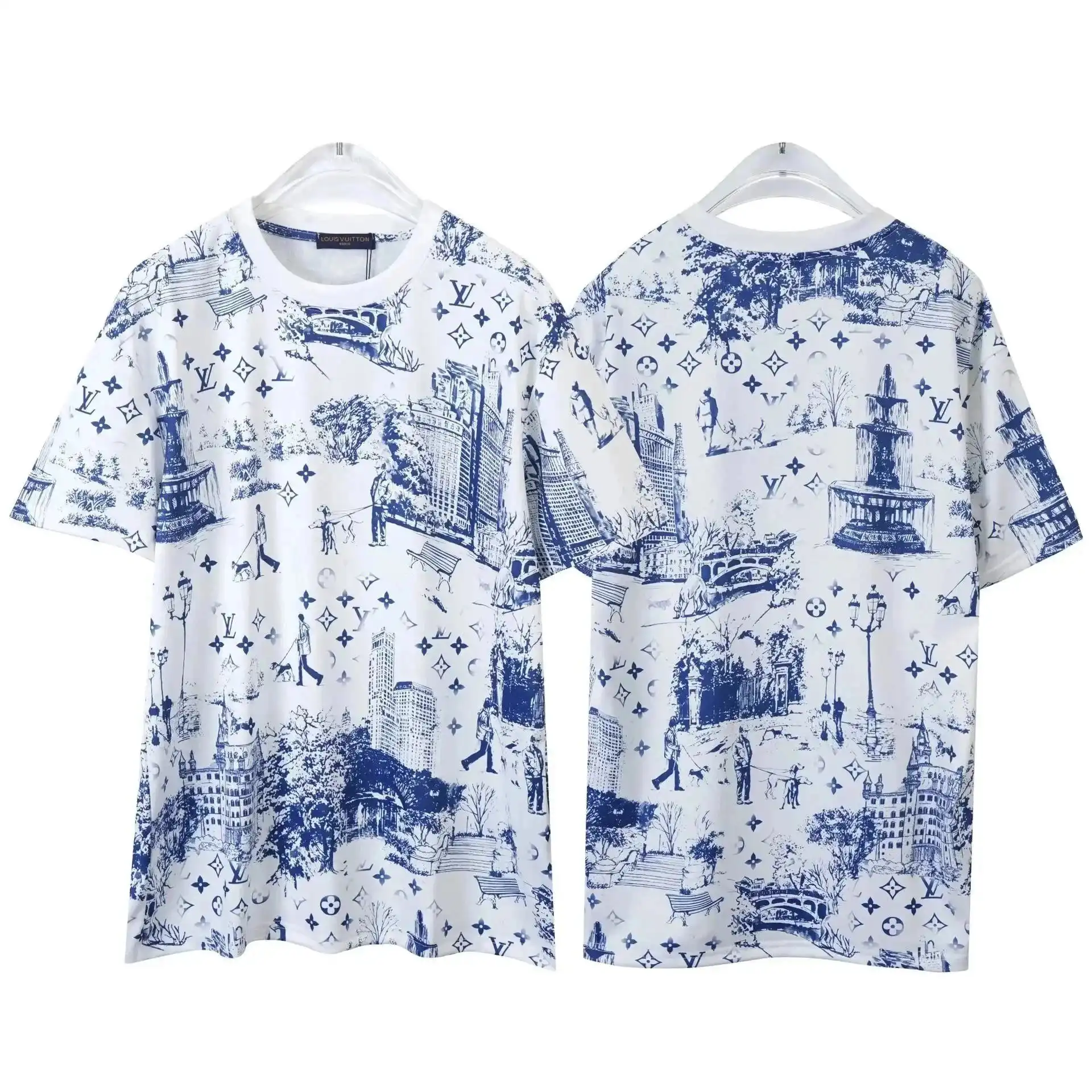 Louis Vuitton Cityscape Toile Print T-Shirt [8 styles]