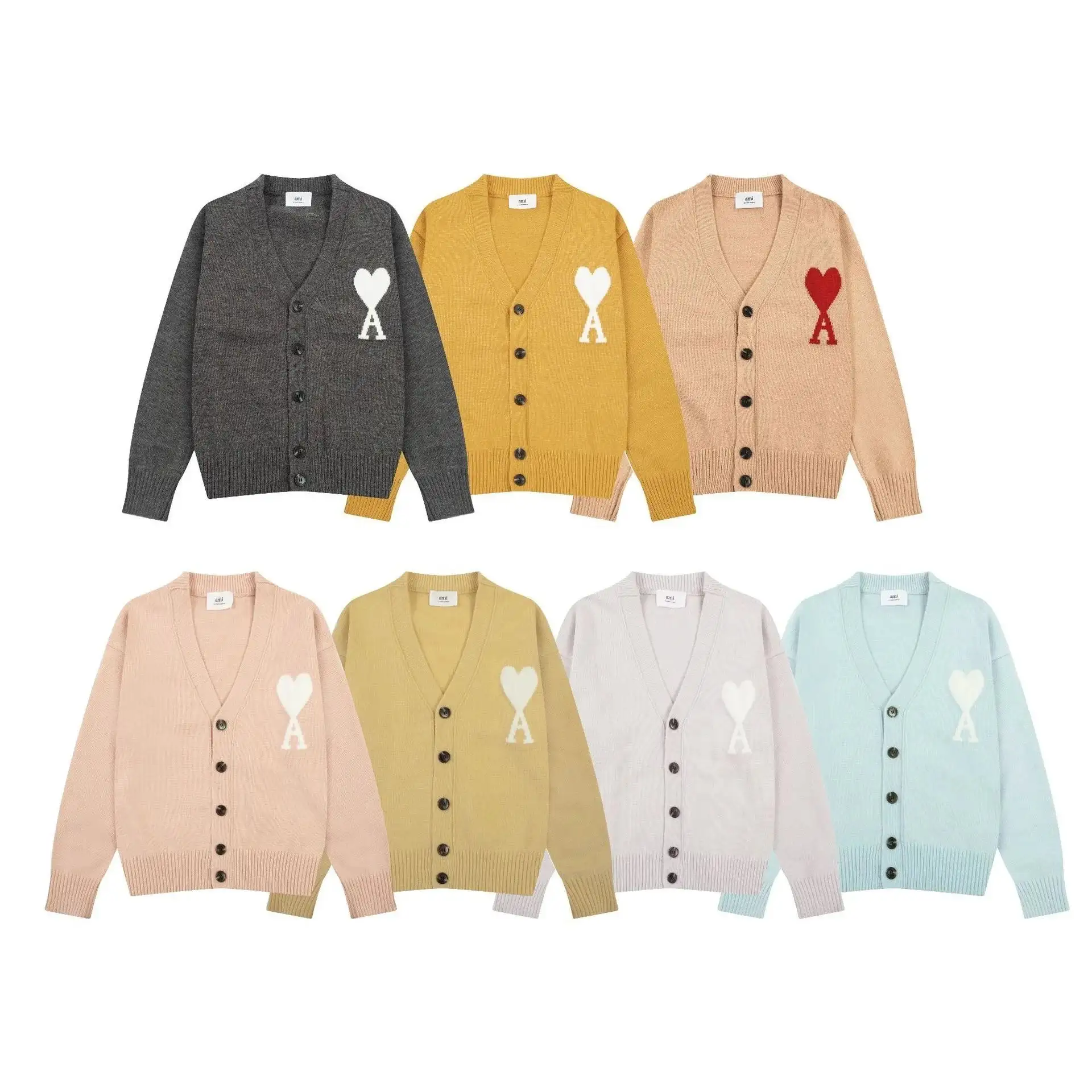 Ami Paris Ami de Coeur Cardigan Sweaters