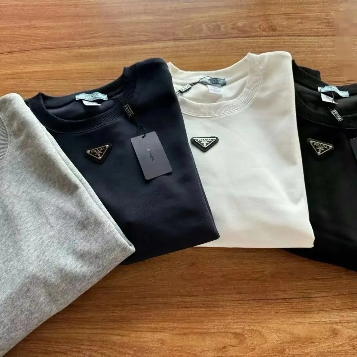 Prada Triangle Logo Sweatshirt [8 styles] 2