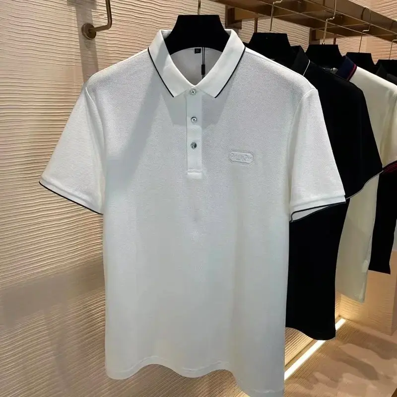 Dior Men's Black Polo Shirt with Logo and Tote Bag Set 3